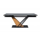 Стол обеденный SIGNAL GENESIS черный/ясень 180-240/90